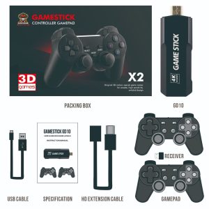máy chơi game stick 4k đỏ