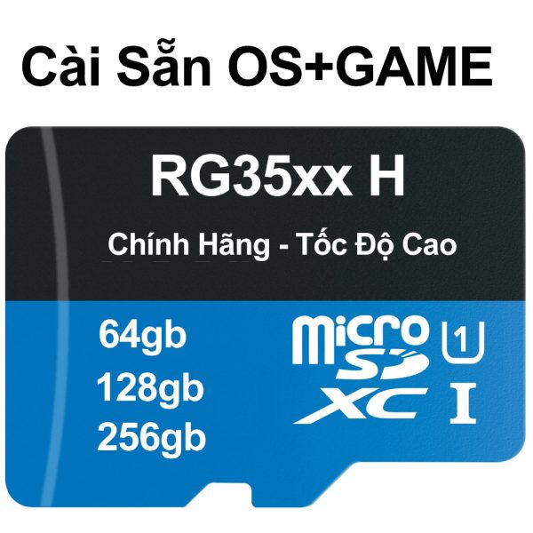 thẻ nhớ cài sẵn os + game cho máy anbernic rg35xx h